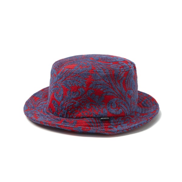 FLORAL JACQUARD HAT (RED)