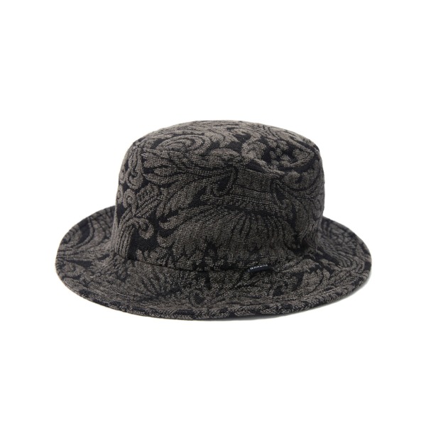 FLORAL JACQUARD HAT (BLACK)