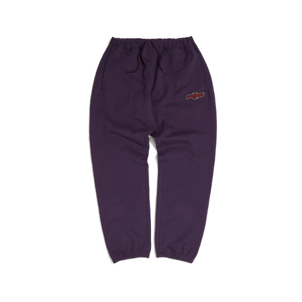 QUILTED SWEAT PANTS (PURPLE)