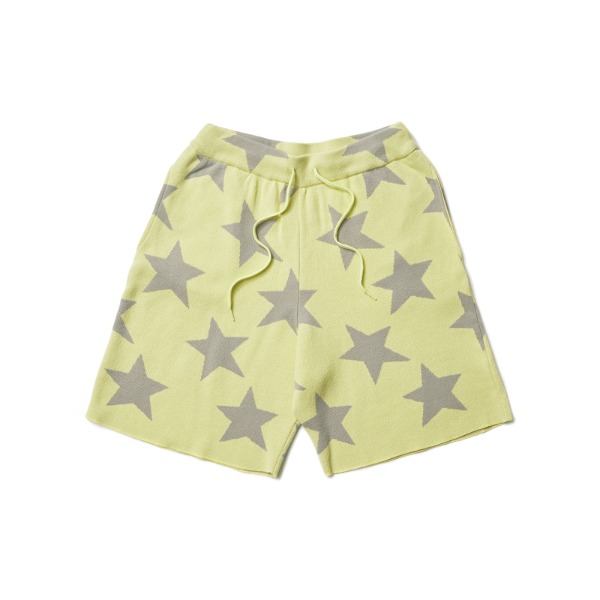 KNITTED STAR SHORT (YELLOW)