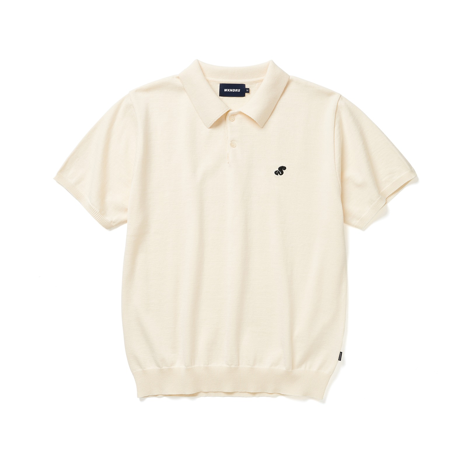 WS KNITTED PIQUE SHIRT (IVORY)